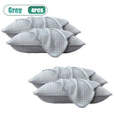 1-4PCS 48x74cm Ice Bean Pillowcase Summer Cooling Solid Color Cool Touch Fabric Washable for Air Conditioning Room