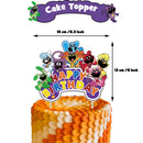 Smiling Critters Birthday Party Decoration Disposable Tableware Set Plate Balloons Banner Cake Topper Party Supplies Baby Shower