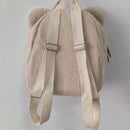 Cute Bear Plush Backpack Embroidered Name Autumn Winter Kids Outdoor Shoulder Bags Custom Personalized Children's Gift Bags