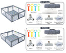 2026 Baby Playpens Light Gray Corralito for Baby Playground with Pull Ring Child Safety Barrier Fence Ball Box Game Playpen