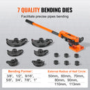 SucceBuy Manual Pipe Bender 7 Bending Dies Multifunction Steel Copper Tube Bending Machine Lever Heavy Duty Tube Bender Tools