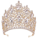 KMVEXO Luxury Big Forest Crystal Rhinestone Crown Wedding Tiara Bridal Hair Accessories Crown Party Wedding Headwear Gift