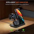30W 3 in 1 Wireless Charger Stand For Samsung S22 S21 Fold 4 Galaxy Watch 5 Pro 4 3 Active 2/1 Buds Fast Charging Dock Station
