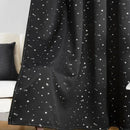 The Stellar Drift | Metallic Star-Pattern Blackout Curtain