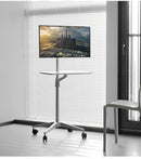 UT-2 Ergonomic Full Motion 2in1 Laptop Floor Stand Monitor Keyboard Support Height Adjust Moving Notebook Desk Home Office