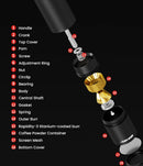 MHW-3BOMBER R3 Pro Upgrade Manual Coffee Grinder 0.015mm/Click Conical Burr for Espresso Pour Over Adjustable Barista Tool