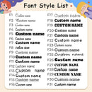 Cartoon Cute Animals Little Monster Children'S Clothes Stamp Seal Kids Personalized Stamps Label Stamp, Waterproof Labels