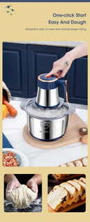 The Culinary Engine | 5L Stainless Steel Electric Meat Grinder & Food Processor