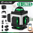 HGLINE 4D 16 Lines Laser Level APP Remote Control 360° Cross Measure Laser Beam Laser Level Horizontal Vertical Levels Tools