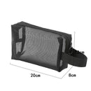 Black Layer Travel Cosmetic Bag Large Capacity Mesh Makeup Bag Makeup Storage Pouch Travel Toiletries Cosmetic Storage Bags