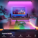 U'King 2件套60W RGB 24LED遥控条形洗墙灯DMX舞台灯条适用于婚礼教堂音乐舞蹈DJ派对