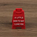 3D Printed Mini "I Love You" Sign - Plastic Desktop Decoration Suitable for Valentine's Day Gift, Wedding
