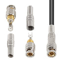 2pcs/5pcs/10pcs BNC JR-B25 Male Solderless BNC Connector for Security Cctv Camera System Wired Cctv Camera Security System Kit