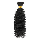 Deep Wave Bulk Human Hair Braiding Blonde Brown Curly Brazilian Hair for Human Hair Extensions for Micro Braiding No Weft