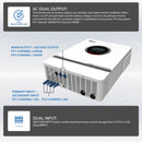 Anern 10.2KW Hybrid Inverter Off Grid Inverter 48v on Grid Solar Inverter Pure Sine Wave Bulit In 160A MPPT Solar Controller