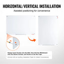 VEVOR Magnetic Glass Whiteboard 36"x24"/48"x32"/72"x36" Dry Erase Board Wall-Mount Large Frameless Glassboard for School Office