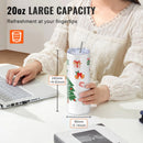SucceBuy 8/12/14/16/24/50PC Straight Sublimation Tumblers Blank Tumbler Bulk Stainless Steel Double Tumbler Cups Heat Transfer