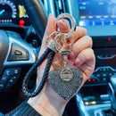 Crystal Car Keychain for Women with Sparkly Rhinestone,Heart Shape Keychains for Girls, Birthday Easter Valentines Day Gifts