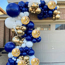 Blue Silver Macaron Balloon Garland Arch Kit Wedding Birthday Party Decoration Confetti Latex Balloons For Girls Baby Shower