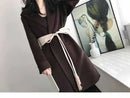 Fashion Tassel Lacing Waist Seal Women's Versatile Wide Waistband Decorative Dress Autumn and Winter Accessories New Belt