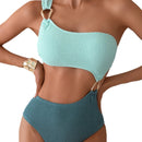 Serpent Aura Cut-Out One-Piece Swimsuit