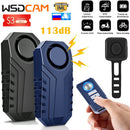 WSDCAM 摩托车遥控报警器 113分贝 无线自行车防盗报警器 安全防护 防水电动车报警器
