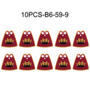 MOC Medieval Accessories Series Building Blocks Military Army Soldier Armour Shield Helmet Sword Crown Weapon Knight Bricks Toys