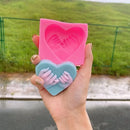 3D Heart-shaped Silicone Mold DIY Love Candle Soap Plaster Epoxy Making Chocolate Ice Cake Baking Tools for Valentine's Day Gift