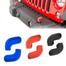 2Pack For Jeep Wrangler JK JL Gladiator JT 2007-2023+ Front Bumper Tow Hook Covers Towball Hook Protector Car Accessories New