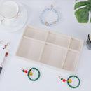 1PC, Flocking Jewelry Box Jewelry Tray, Color: Beige 2030