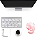大理石纹路腕托鼠标垫 人体工学防滑护手垫 舒适油画游戏鼠标垫