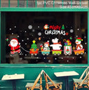Christmas Window Stickers Merry Christmas Decorations For Home 2024 Christmas Wall Sticker Kids Wall Decals Happy New Year 2025