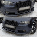 Bumper Grille Compatible For Audi A3 8P 8PA 2003-2008 RS Style Honeycomb Front Radiator Air Intake Mesh Grill Gloss Black