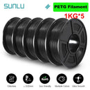 The Stratum Forge | SUNLU 5KG Professional-Grade 3D Printing Filament Bundle