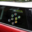 Car Cat Paw Print Sticker Creative 3D Animal Footprint Decal Sunscreen Waterproof Auto Door Window Paster Exterior Accessories