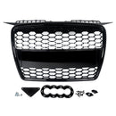 Bumper Grille Compatible For Audi A3 8P 8PA 2003-2008 RS Style Honeycomb Front Radiator Air Intake Mesh Grill Gloss Black