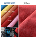 Betterhumz 汽车方向盘套 适用于特斯拉 Model 3 Model Y Alcantara 材质 柱式换挡旋钮饰件贴纸配件