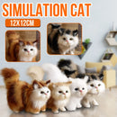 Cute Simulation Cat Plush Toys Hard Stuffed Kitten Model Fake Cat Realist Animals For Kids Girls Birthday Valentine's Day Gift