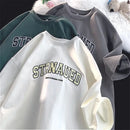 8XL Korean Loose Fit Fashionable Trendy American Retro Letter STR T-shirt Soft Casual Men's Multifunctional Couple Set