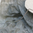 RHYSONG 45 50 60cm Base Necklace Stainless Steel Jewelry For Women Handmade O Lip Snake Chain Matching Collares Para Mujer 2021