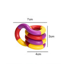 Twisted Ring Magic Figet Magic Trick Rope Creative DIY Winding Leisure Education Stress Relief for Kid Xmas Toy Random Send
