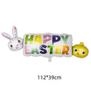 Easter Theme Disposable Tableware Cute Cartoon Rabbit Pattern Paper Plates Cups Napkins Kids Easter Party Decoration Supplies