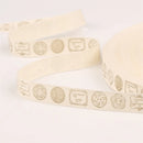 5 Yards/lot 15mm Cotton Ribbon Handmade Design Printed Gift Wrap With For Wedding Christmas Decoration DIY Apparel Sewing Fabric