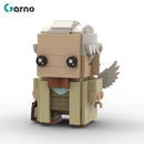 MOC电影《好兆头》天使亚茨拉菲尔与恶魔克鲁利Brickheadz积木人仔喜剧人物玩具礼物