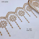 5yard Cross Lace Fabric Table Runner Skirt Christmas Easter Day Christian Catholicism Water Soluble Mesh Lolita Jewelry Party