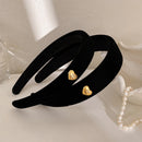 Retro Women Hair Hoop Flocking Hairband French Love Velvet Hair Band Bezel Girl Headband Fashion Headdress Hair Accessories