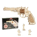 Robotime Rokr 3D Wooden Puzzle Mini Toys Gun for Boys Man Building Block Kits Xmas Gifts for Family Easy Assemble LQ502
