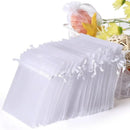 1-200pcs Organza Drawstring Pouches, Gift Bags Candy Jewelry Party Wedding Favor Bags Gift for Christmas Candy Wedding Birthday