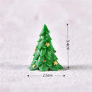 Christmas Figurines Miniatures Santa Claus Snowman Elk Ornaments for Home Merry Christmas Decoration Party Resin Craft New Year
