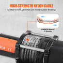 SucceBuy 4500lbs ATV/UTV Electric Winch Nylon/Steel Rope Winch with Wireless/Wired Remote for Truck Car Towing Jeep Off-Road SUV